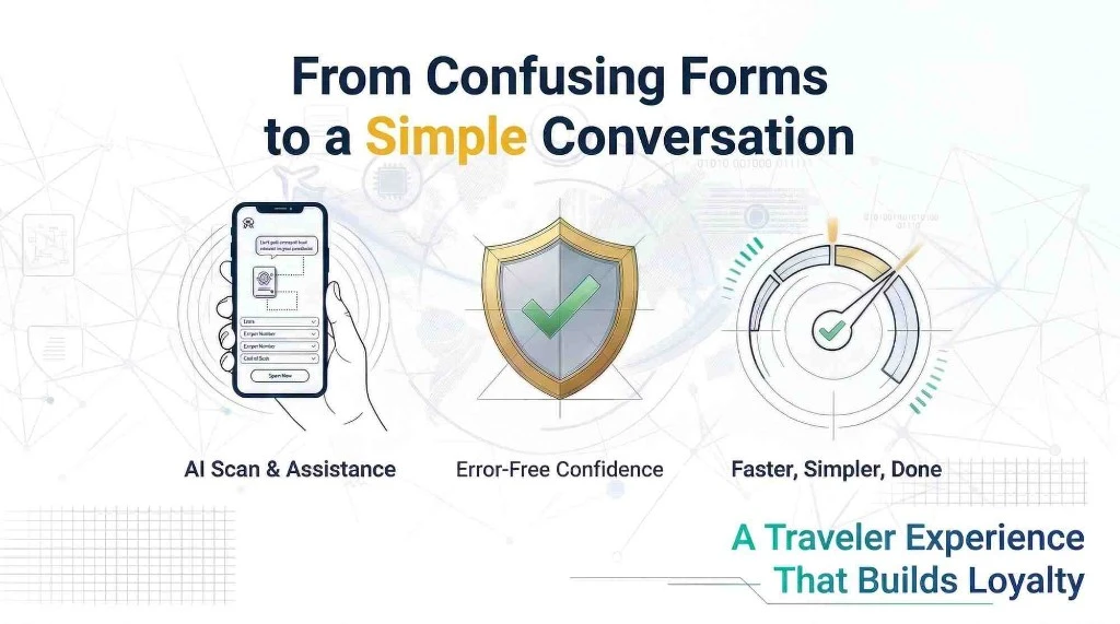 Travel agency AI chatbot answering visa questions from a trusted data source